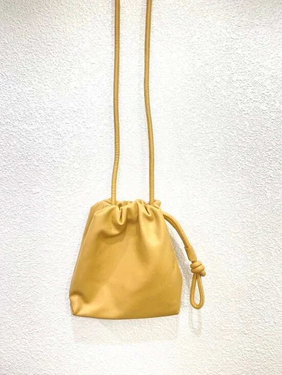 A New Day Mustard Yellow Knotted Pouch Crossbody Bag Mini - Picture 4 of 7